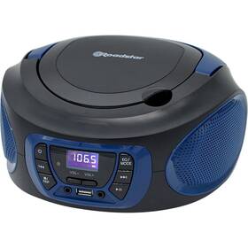 Radiopřijímač s CD Roadstar CDR-365 U černý/modrý