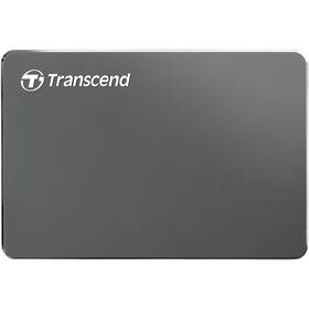 Externí pevný disk 2,5" Transcend 25C3N 1TB, USB 3.0 (3.1 Gen 1) šedá barva

