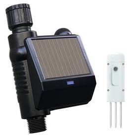 Zavlažovací systém IMMAX NEO Smart zavlažovací ventil se solárním panelem + čidlo půdní vlhkosti, Zigbee, TUYA (07525L)