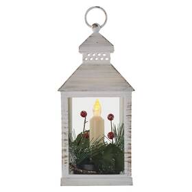 LED dekorace EMOS 1 LED lucerna se svíčkou, 23 cm, 3x AAA, vnitřní, vintage 
