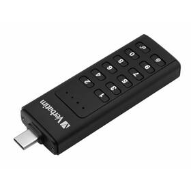 USB Flash Verbatim Keypad Secure, 32GB, USB-C (49430) černý