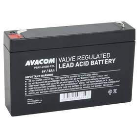 Olověný akumulátor Avacom 6V 8Ah F2 (PBAV-6V008-F2A)