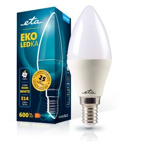 Žárovka LED ETA EKO LEDka svíčka 7W, E14, teplá bílá (ETAC37W7WW01)