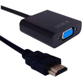 Redukce GoGEN HDMI/VGA, 0,2m (HDMIVGAMF01) černá - zánovní - 24 měsíců záruka