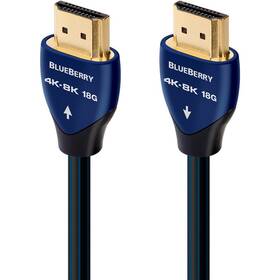 Kabel AUDIOQUEST HDMI 2.0 BlueBerry, 1 m (qblueberryhdmi0010) černý/modrý