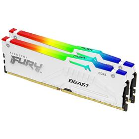 Paměťový modul DIMM Kingston FURY Beast White RGB EXPO DDR5 32GB (2x16GB) 6800MHz CL34 (KF568C34BWEAK2-32)