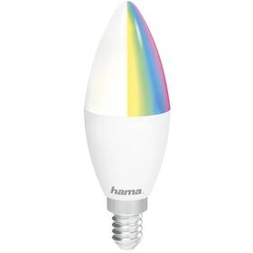 Chytrá žárovka Hama SMART WiFi LED E14, 5,5 W, RGBW, stmívatelná (176583)