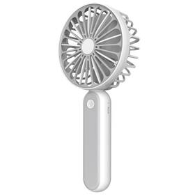 Ventilátor PLATINET nabíjecí, cestovní 1200 mAh šedá barva
