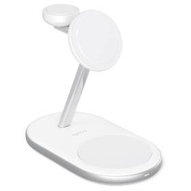 Bezdrátová nabíječka Epico 3v1 s MagSafe bílá barva

