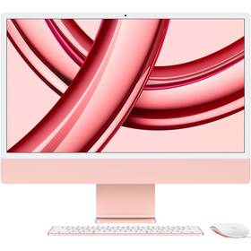 Počítač All In One Apple iMac 24" M3 8-CPU 10-GPU, 512GB - Pink CZ (MQRU3CZ/A)