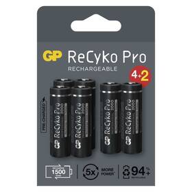 Baterie nabíjecí GP ReCyko Pro, HR06, AA, 2000mAh, NiMH, krabička 6ks (1033226200)