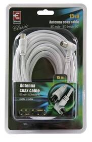 Koaxiální kabel EMOS 15m bílý