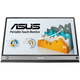 Monitor Asus ZenScreen Touch MB16AMT (90LM04S0-B01170) šedý