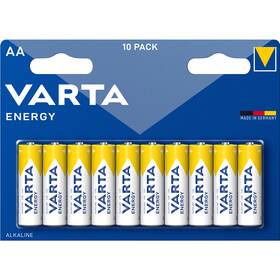 Baterie alkalická Varta Energy AA, LR06, blistr 10ks (4106229491)