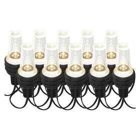 Párty osvětlení EMOS 10 LED řetěz - 10x párty žárovky, 4,5 m, venkovní i vnitřní, studená bílá (DCPC08)