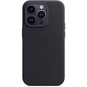 Kryt na mobil Apple Leather Case s MagSafe pro iPhone 14 Pro - temně inkoustový (MPPG3ZM/A)