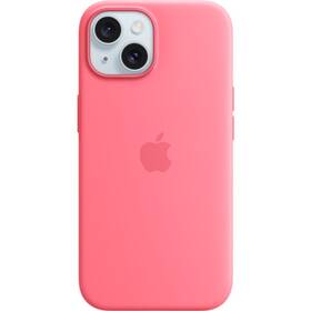 Apple iPhone 15 Silicone Case s MagSafe - růžový