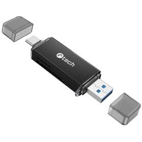 Čtečka paměťových karet C-Tech UCR-02-AL, USB 3.0/USB-C, SD/micro SD (UCR-02-AL)
