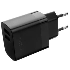 Nabíječka do sítě FIXED 17W Smart Rapid Charge, 2x USB + USB-C kabel 1m (FIXC17N-2UC-BK) černá