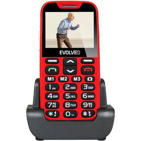 Mobilní telefon Evolveo EasyPhone XD pro seniory (EP-600-XDR) červený