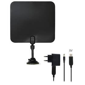 Anténa pokojová Evolveo Xany 2C LTE 230/5V, 41dBi aktivní pokojová DVB-T/T2, LTE filtr 
