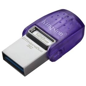 USB Flash Kingston DataTraveler microDuo 3C 128GB (DTDUO3CG3/128GB) fialový