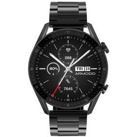 Chytré hodinky ARMODD Silentwatch 5 Pro - černé s kovovým řemínkem (9055) - s kosmetickou vadou - 12 měsíců záruka