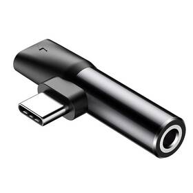 Redukce Baseus USB-C samec / USB-C samice /3,5mm Jack samice (CATL41-01) černá