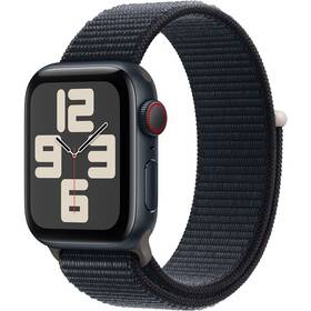 Chytré hodinky Apple Watch SE 2023 GPS + Cellular 44mm pouzdro z temně inkoustového hliníku - temně inkoustový provlékací sportovní řemínek (MRHC3QC/A)