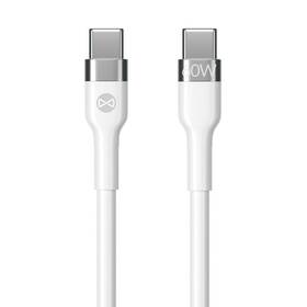 Kabel Forever Flexible USB-C/USB-C, 60W, 1m (GSM115427) bílý