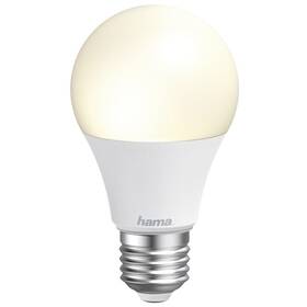 Chytrá žárovka Hama SMART WiFi LED E27, 10 W, bílá, stmívatelná (176584)