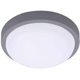 Stropní svítidlo Solight kulaté, 13W, 910lm, 4000K, IP54 šedá barva

