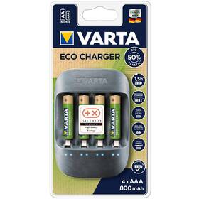 Nabíječka Varta Eco Charger + 4 AAA 800mAh Recycled (57680101421)