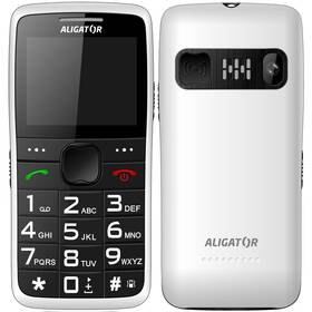 Mobilní telefon Aligator A675 Senior (A675WT) bílý