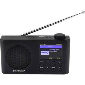 Internetový radiopřijímač s DAB+ Soundmaster IR6500SW černá barva
