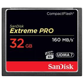 Paměťová karta SanDisk CF Extreme Pro 32 GB (160R/150W) - rozbaleno - 24 měsíců záruka