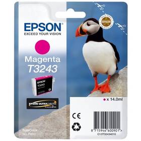 Inkoustová náplň Epson T3243, 14 ml (C13T32434010) purpurová