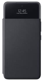 Pouzdro na mobil flipové Samsung S View Wallet Cover na Galaxy A53 5G (EF-EA536PBEGEE) černé