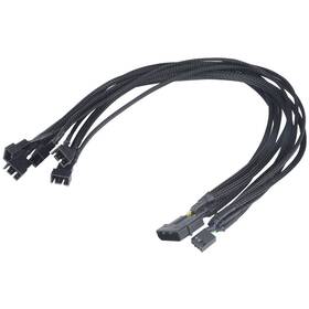 Redukce AKASA FLEXA FP5 1x 4pin PWM na 5x 4pin PWM 45cm 
