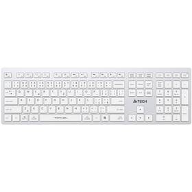 Klávesnice A4Tech FBX50C, CZ/SK layout bílá barva
