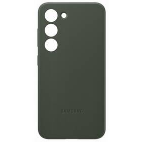 Kryt na mobil Samsung Leather na Galaxy S23 (EF-VS911LGEGWW) zelený