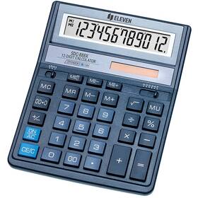 Kalkulačka Eleven SDC888XBL, stolní, dvanáctimístná (SDC-888XBL) modrá