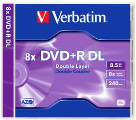 Disk Verbatim DVD+R DualLayer, 8,5GB, 8x, 1ks (43540)
