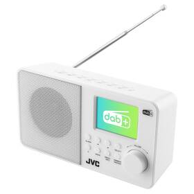 Radiopřijímač s DAB+ JVC RA-E611W-DAB bílý