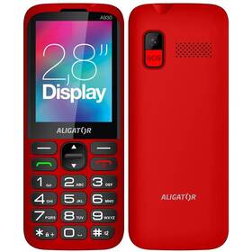 Mobilní telefon Aligator A930 4G červená barva
