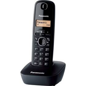 Domácí telefon Panasonic KX TG1611FXH DECT (KX-TG1611FXH) černý - s kosmetickou vadou - 12 měsíců záruka