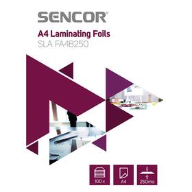 Laminovací fólie Sencor SLA FA4B250 A4, 250mic, 100ks (45011743)