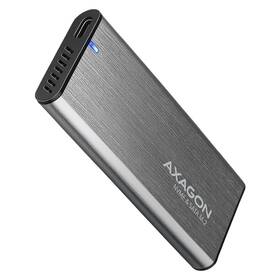 Externí rámeček Axagon RAW box USB-C 3.2 Gen 2, M.2 NVMe & SATA SSD stříbrná barva
