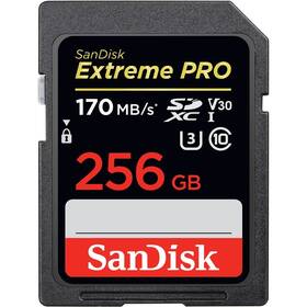 Paměťová karta SanDisk SDXC Extreme Pro 256GB UHS-I U3 (170R/90W) (SDSDXXY-256G-GN4IN)