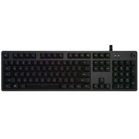 Klávesnice Logitech Gaming G512, RGB, GX Brown (hmatové), US (920-009352) černá